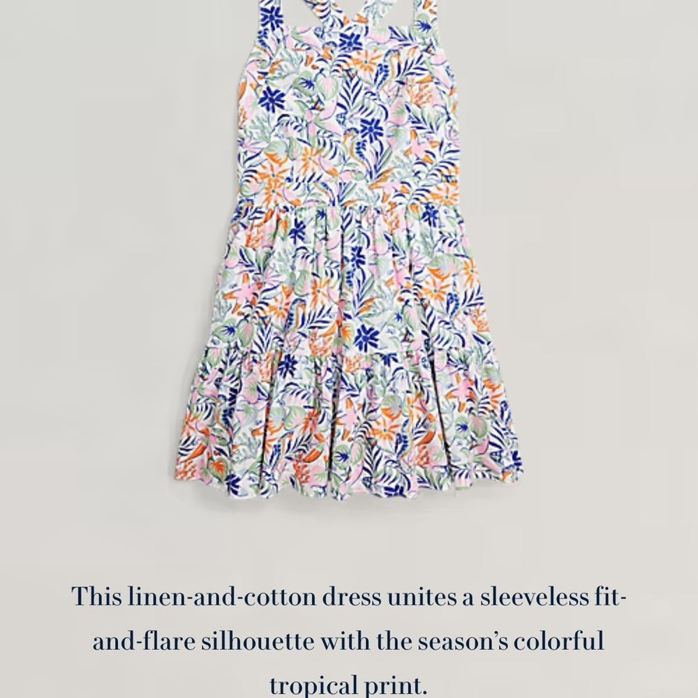 NWT: Girls Polo by Ralph Lauren Floral Print Dress Sz 12